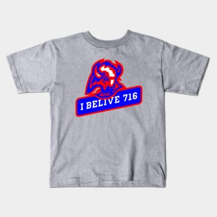 Buffalo sign with motivational quote for footbal fans Kids T-Shirt